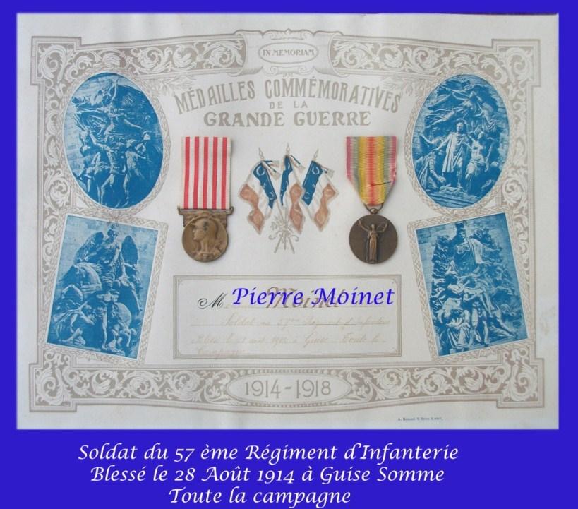 Moinet pierre medailles 1914 1918 2