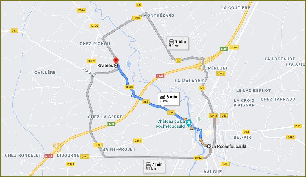 Carte riviers rond